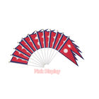 Silkscreen 100 Polyester Hand Waving Flag For Sports