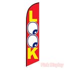 Single Sided 100 Polyester Teardrop Banner Flags