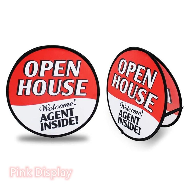 Oval Double Sided Pop Up Banner Stand For Portable Activity