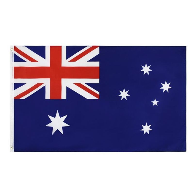 90x150cm Rectangle Knit Polyester Australia Country Flag